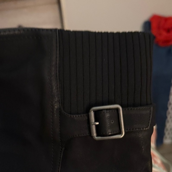 XOXO Black Over the Knee Boots - Picture 3 of 4